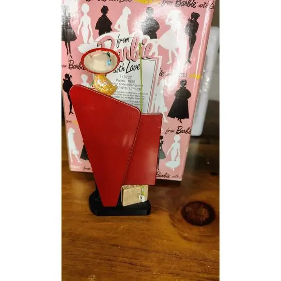 From Barbie with Love By Enesco Picnic 1994 Figurine - Picture 5 of 8